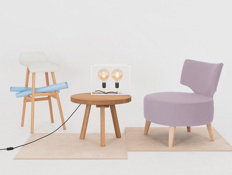 Fotel Flippin 75x60x75 Owoc Lychee/Naturalny