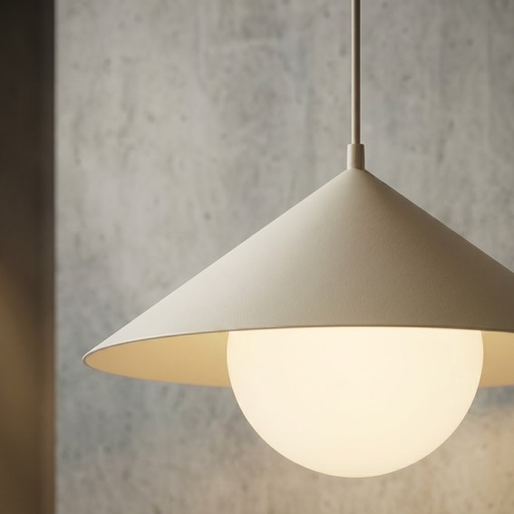 Lampa Wisząca MONO 1S Beżowy/Opal
