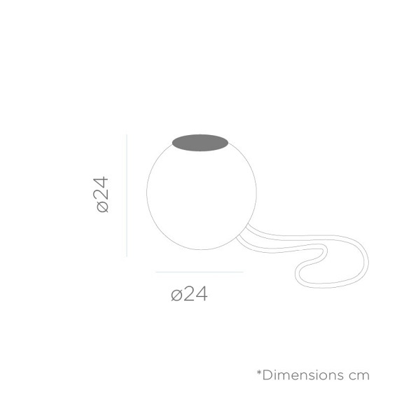 Lampa Wisząca NORAI 25 BATTERY Beige