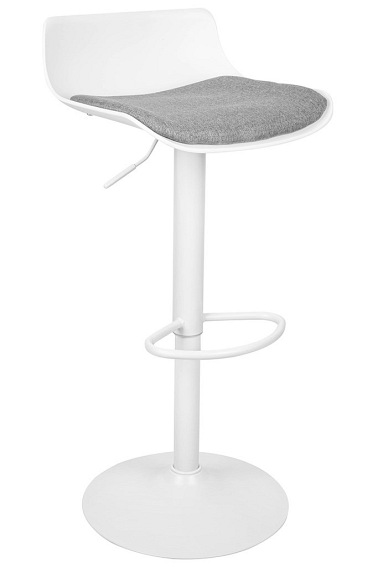 Krzesło Barowe Regulowane Snap Bar Tap 44x43x75 Biały