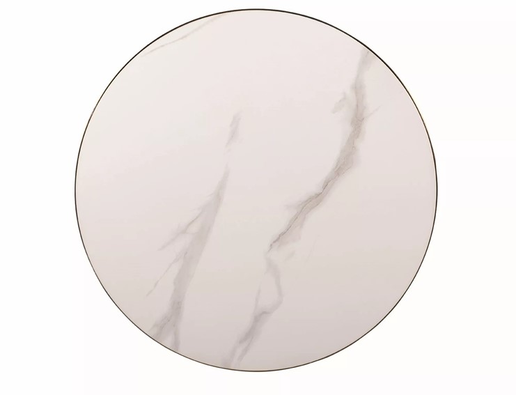 Ława ARIES Biały/Złoty Szczotkowany/Efekt marmuru