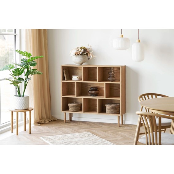 Stolik Kawowy JENA fi40 Dąb Naturalny