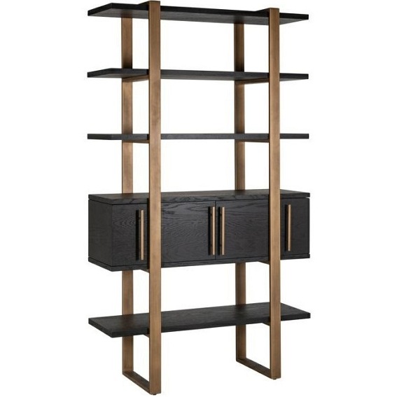 Szafa Ścienna CAMBON Czarny/Naturalny