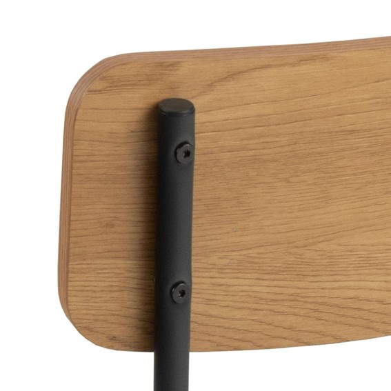 Krzesło PERU Dąb/Czarne