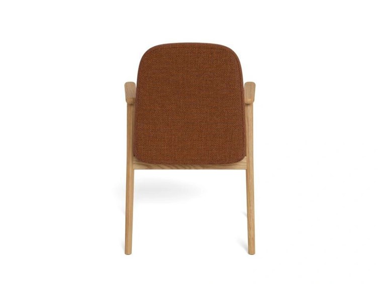 Krzesło CALVIN Terracotta/Dąb Bielony