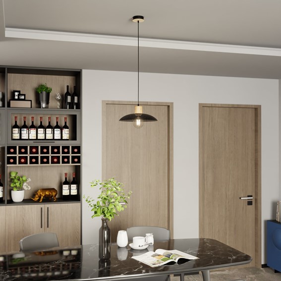 Lampa Wisząca KOBE 1 Czarny