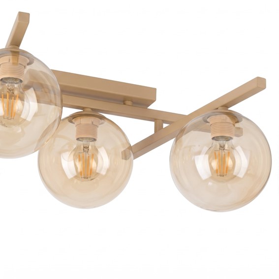 Lampa Sufitowa SMART 5 Beżowy/Miodowy