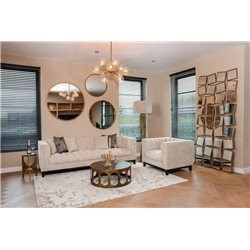 Stolik AVERY Fi32cm Złoty