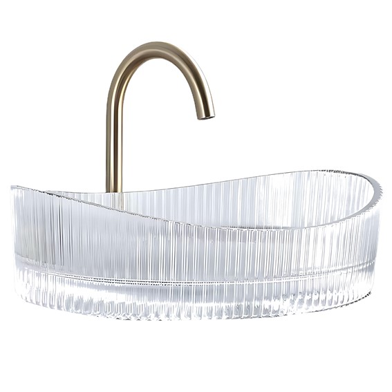 Umywalka Nablatowa HARPER Transparentny