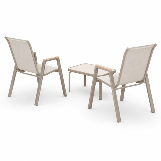Zestaw Balkonowy NERANO Wood Duo Taupe