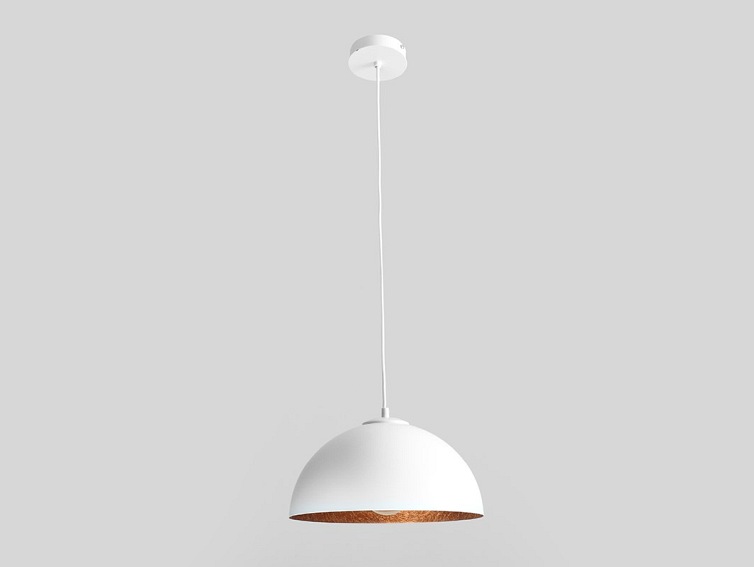Lampa wisząca LORD 35 – miedziano-biały