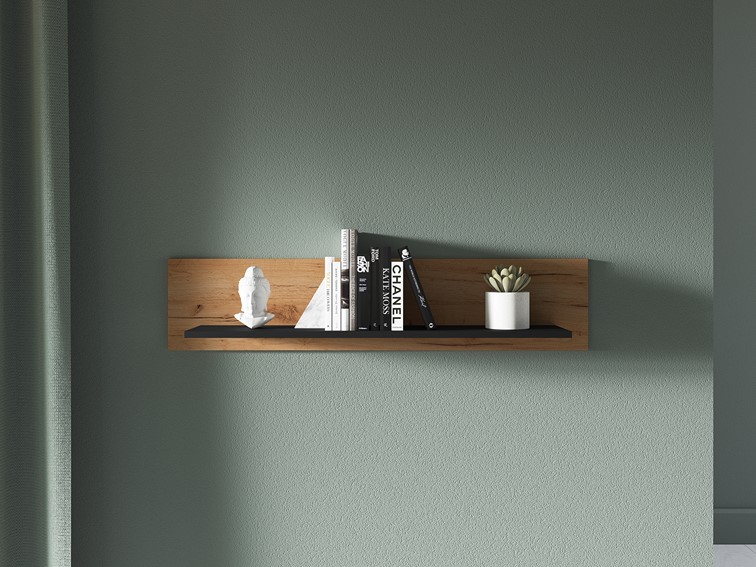 Półka URSO 12 Craft złoty/Czarny