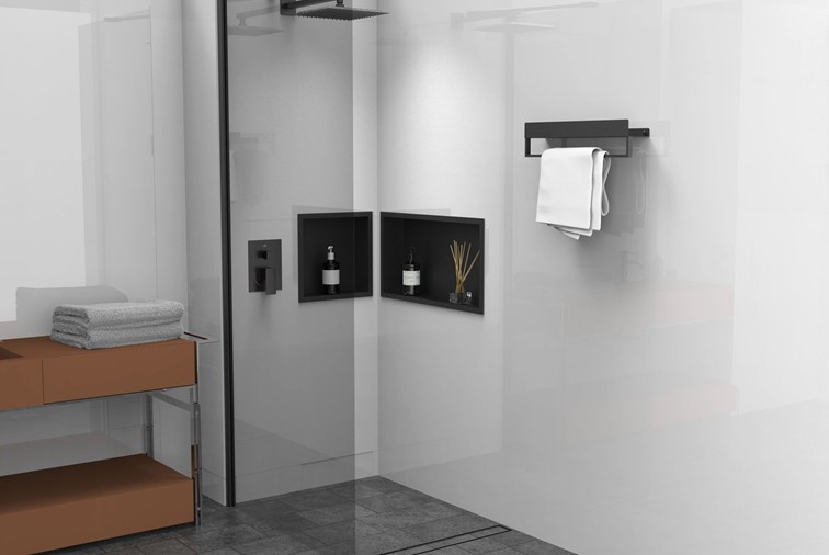 Półka Łazienkowa SF01-450-B Czarny