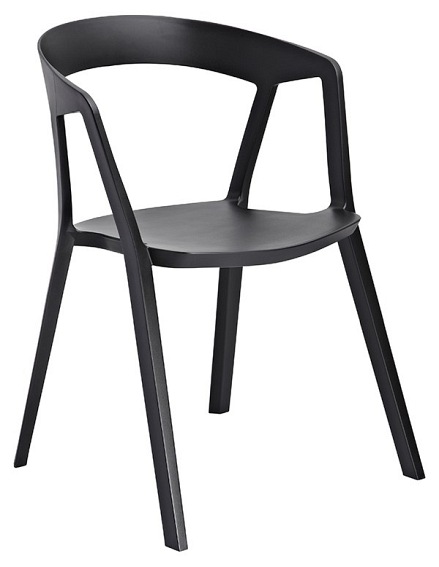 Krzesło VIBIA czarne - polipropylen