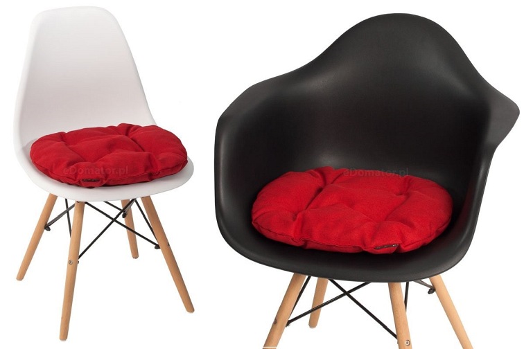 Poduszka na Krzesło KAMILA 40cm Czerwony