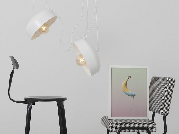 Lampa wisząca POPO FLAT L 2 – biały
