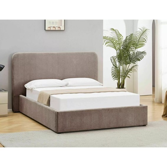 Łóżko LUMIA Raven 160x200cm Ciemny Beżowy