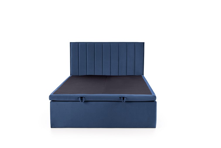 Łóżko Kontynentalne Tapicerowane ASENTO 160x200 Granatowy