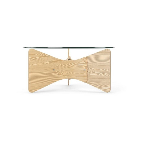 Stolik Kawowy MADERA Fi84cm Naturalny