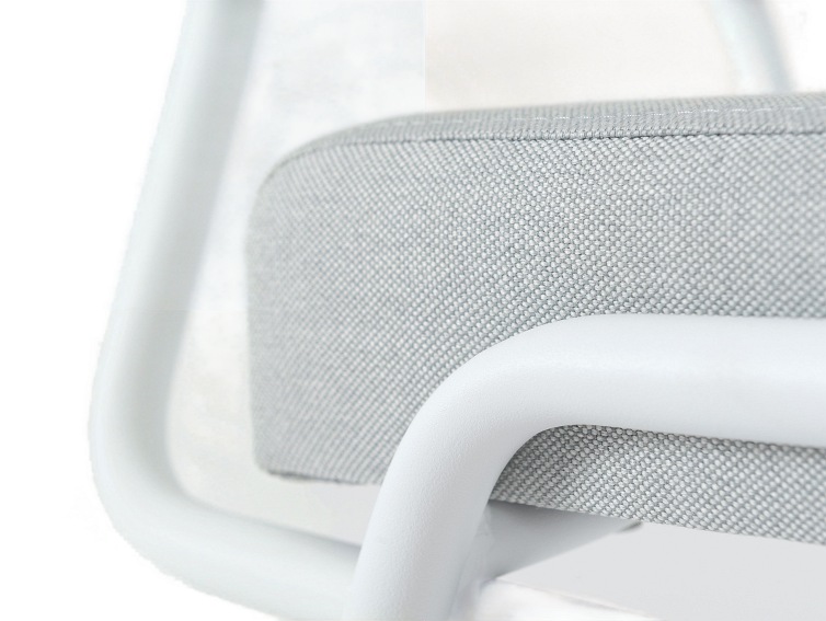 Krzesło Simple 45x50x83 Platyna/Biały