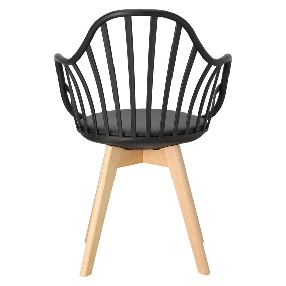 Krzesło z Podłokietnikami Sirena 57x58x84 Czarny