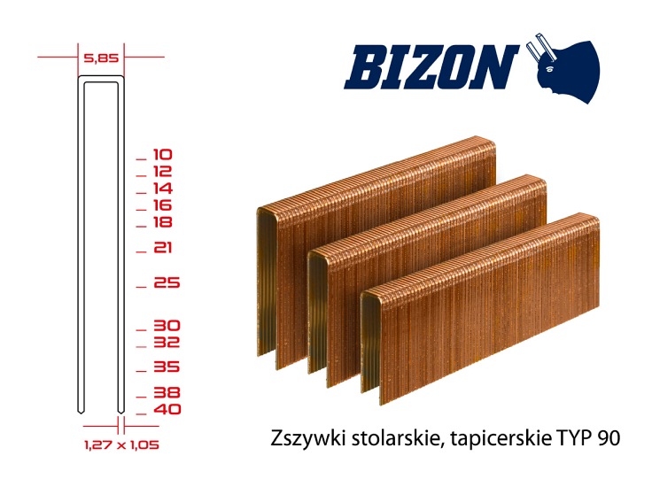 Zszywki Stolarskie Bizon 90/35 6000 szt.