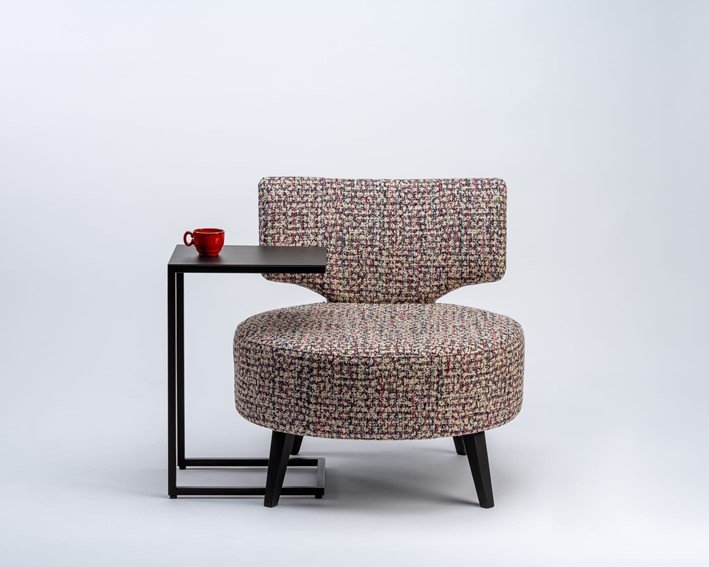 Fotel FLIPPIN BOUCLE Nuage/Naturalny