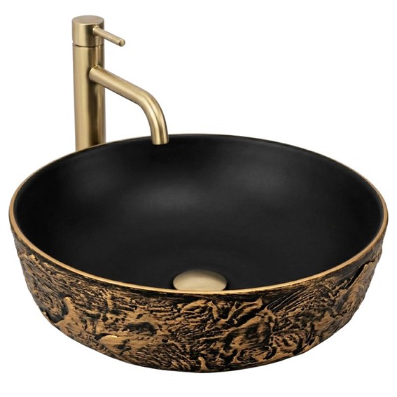 Umywalka Nablatowa BABILON Złoty