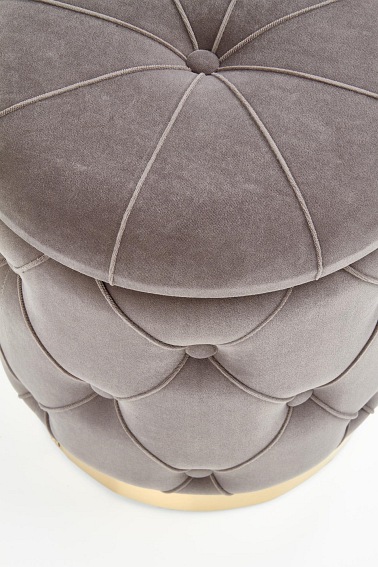 Zestaw Puf POLLY Popiel