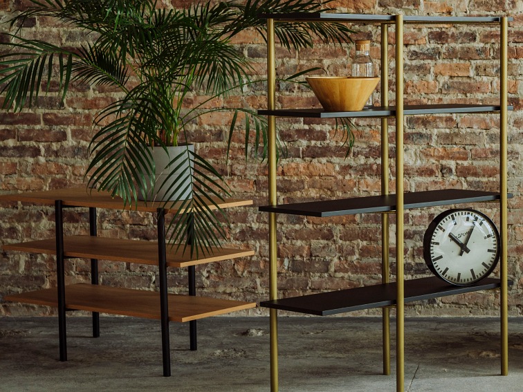 Konsola Rave Basic 3F 110x45 Dąb/Czarny