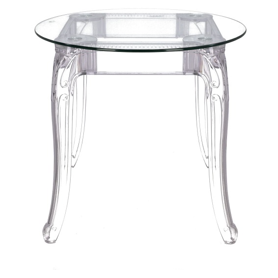 Stół GHOST 80x80 Transparentny