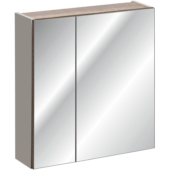 Szafka z Lustrem Santa Fe Taupe 84-60-A-2D 17x60x65 Szary Krzemowy