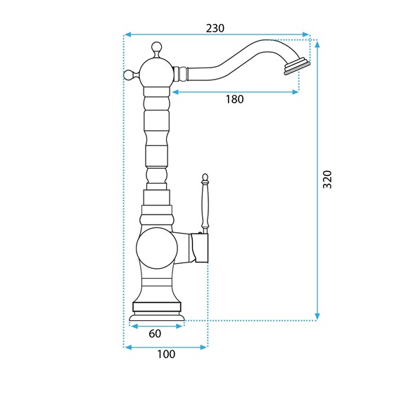Bateria Kuchenna VENICE Brąz Antyczny