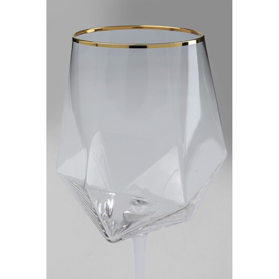 Komplet (4 szt.) Kieliszek do Wina DIAMOND RIM 525ml