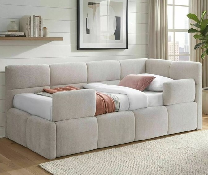 Łóżko EMMA Raven 90x200cm Beż