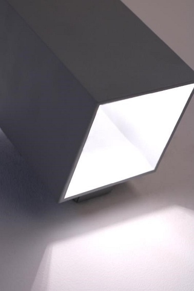 Kinkiet Rubik długi popiel