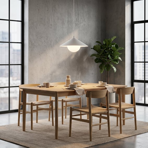 Lampa Wisząca MONO 1S Biały/Opal