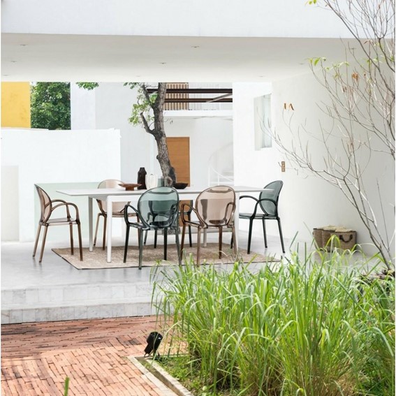 Krzesło Ogrodowe CAMILLA Brązowy