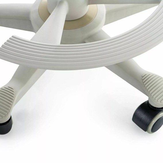 Fotel Obrotowy Q-027 Różowy/Szary