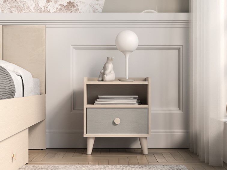 Szafka nocna MEVEL 10 Beżowy/Szary
