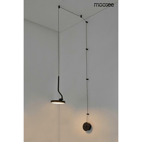 Lampa Ścienna FLAT Czarny