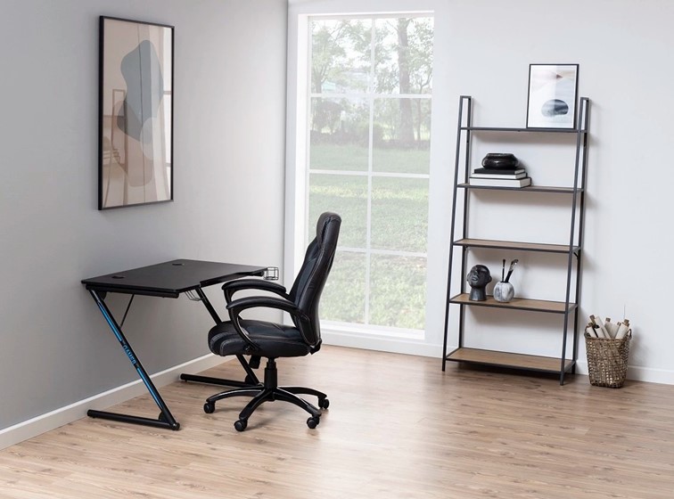 Regał SEAFORD XIII Dąb/Czarny