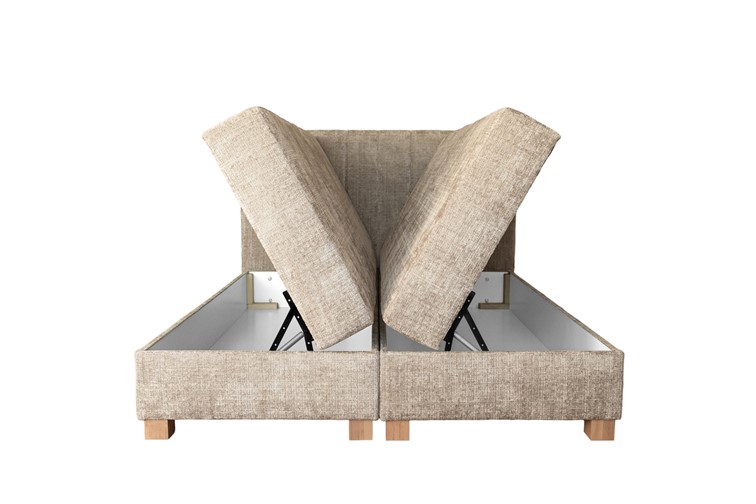 Łóżko LARGO z Pojemnikiem 160x200 cm Beżowy