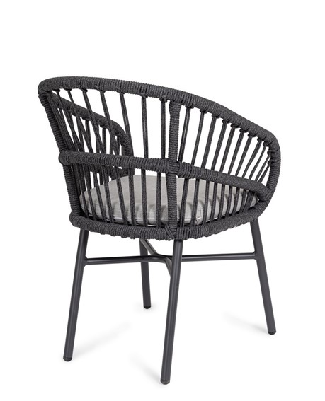 Krzesło Ogrodowe ODIVELAS Czarny