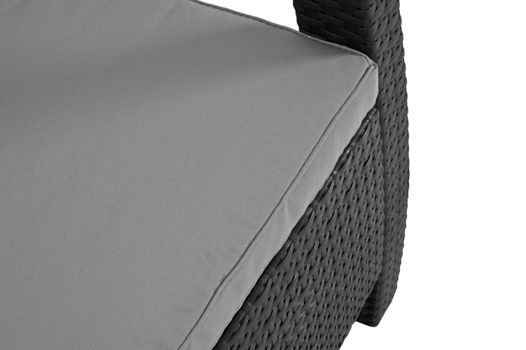 Sofa Ogrodowa Corfu Love 2-Osobowy 70x128x79 Grafit