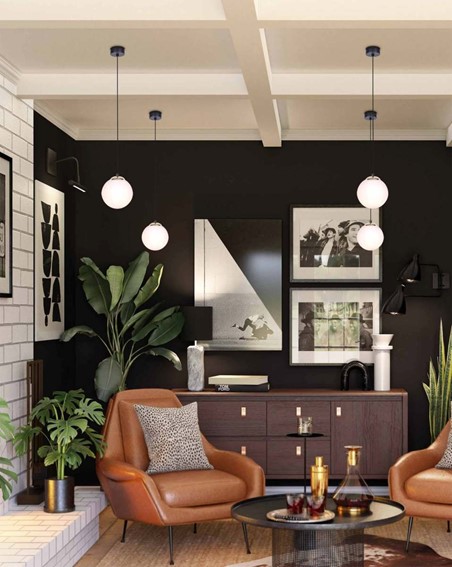 Lampa Wisząca ISLA K-4911 Czarny/Patyna/Biały Matowy