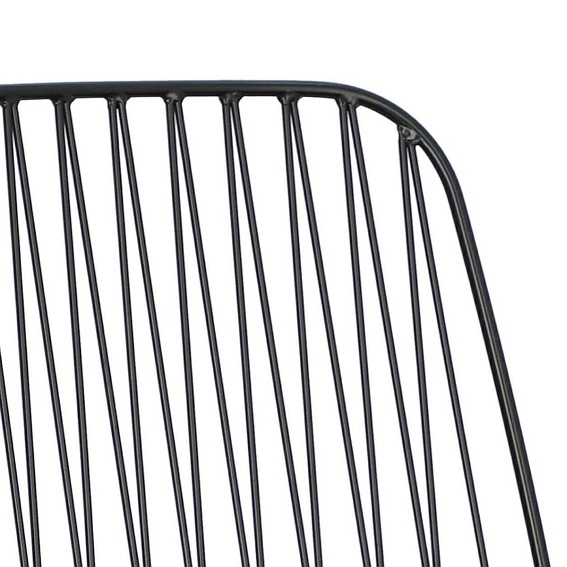 Krzesło z Poduszką PU WILLY Black Czarny