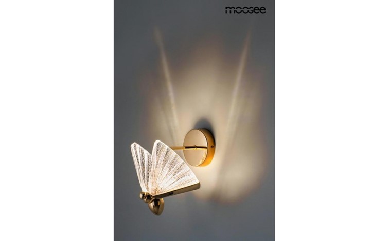 Lampa Ścienna BUTTERFLY M Złoty