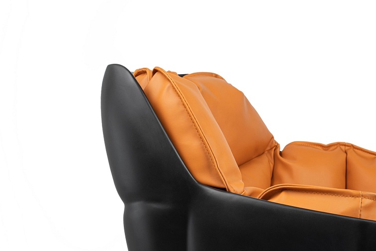 Krzesło Obrotowe Shiba 60x62x82 Czarny/Brązowy