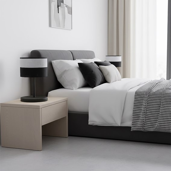 Lampa Biurkowa KARBON LN1 Czarny/Szary